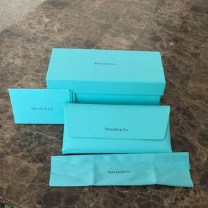 Tiffany & Co. Turquoise Glasses Case Set